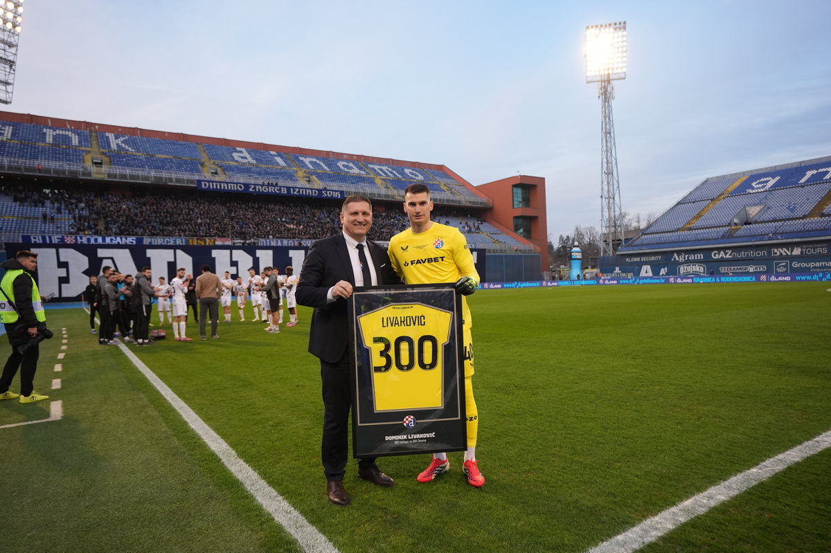 Povijesni doseg: Dominik Livaković upisao svoj 300. službeni nastup za Dinamo