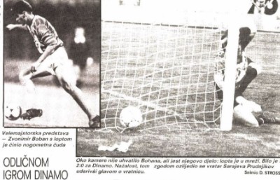 Dinamo – Sarajevo 8-1 (Bobanov hat-trick u golovima i asistencijama)