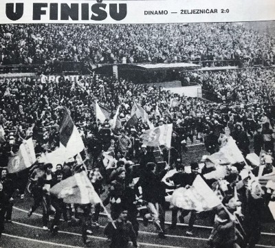 Dinamo – Željezničar 2-0 (path to the title; Zagreb celebrates "blue spring")