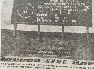 Dinamo – Crvena zvezda 6-0