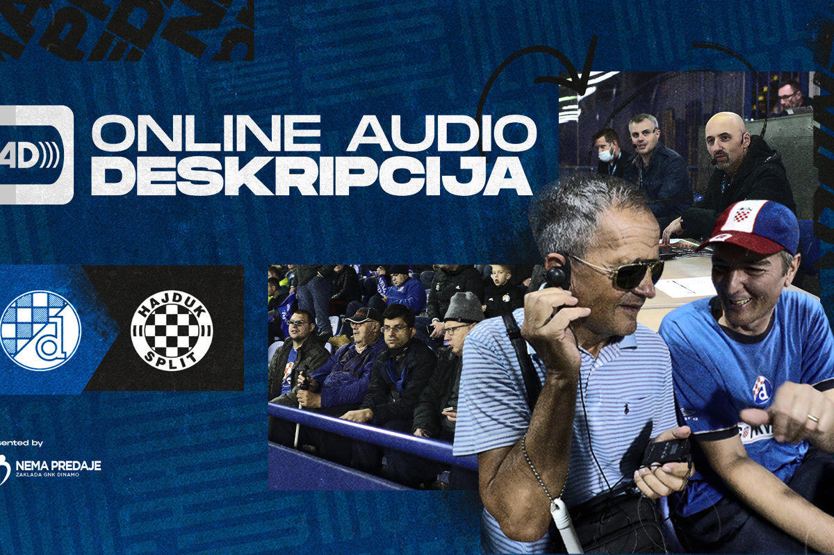 Vječni derbi: Online audio deskripcija za slijepe i slabovidne osobe