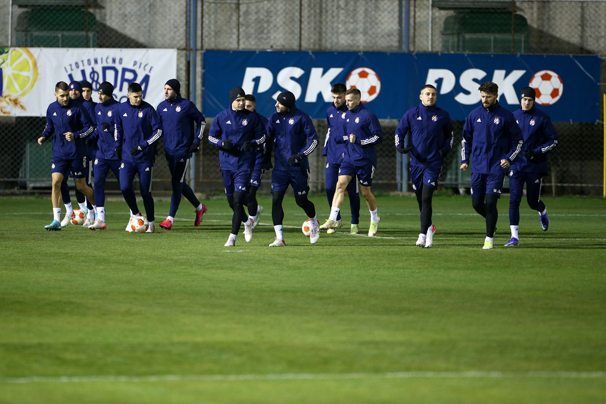 Trening Dinama uoči utakmice protiv Genka