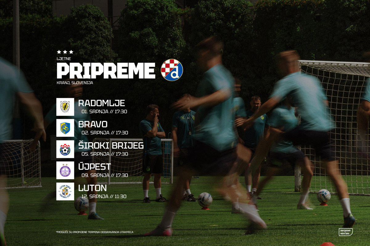 Raspored pripremnih utakmica Dinama