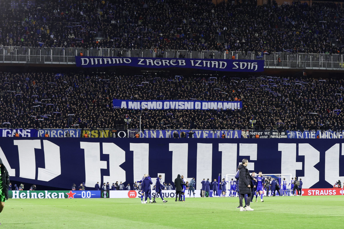 Rasprodana tribina sjever gore za utakmicu Dinamo - PAOK