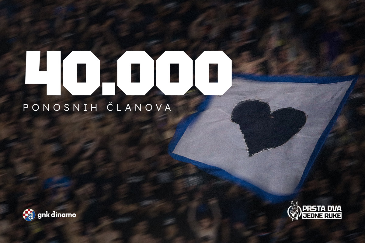 GNK Dinamo dosegao 40.000 Aktivnih Članova