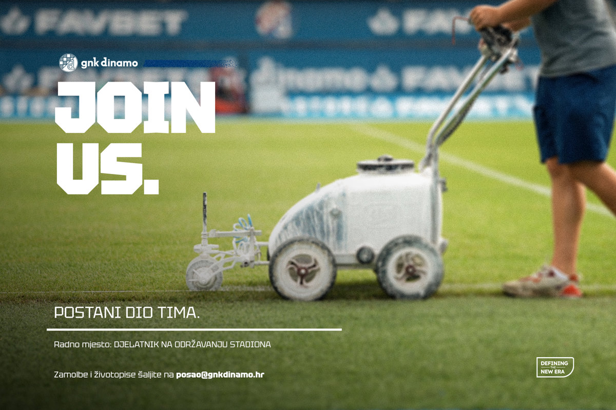 Oglas za posao: Djelatnik za održavanje stadiona