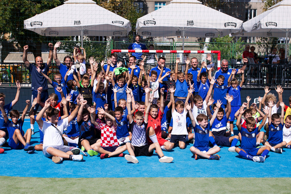 Dinamovci na nogometnom eventu na Kegliću