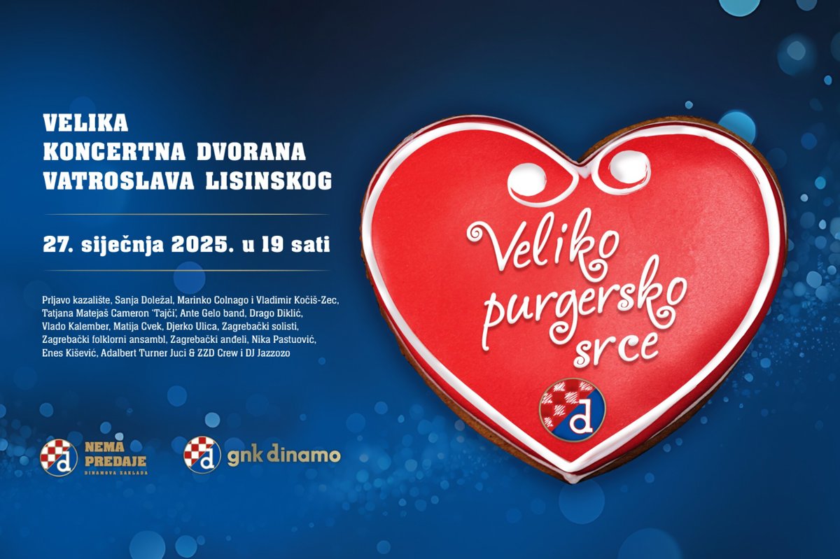 Veliko purgersko srce: Koncert Dinamove zaklade Nema predaje