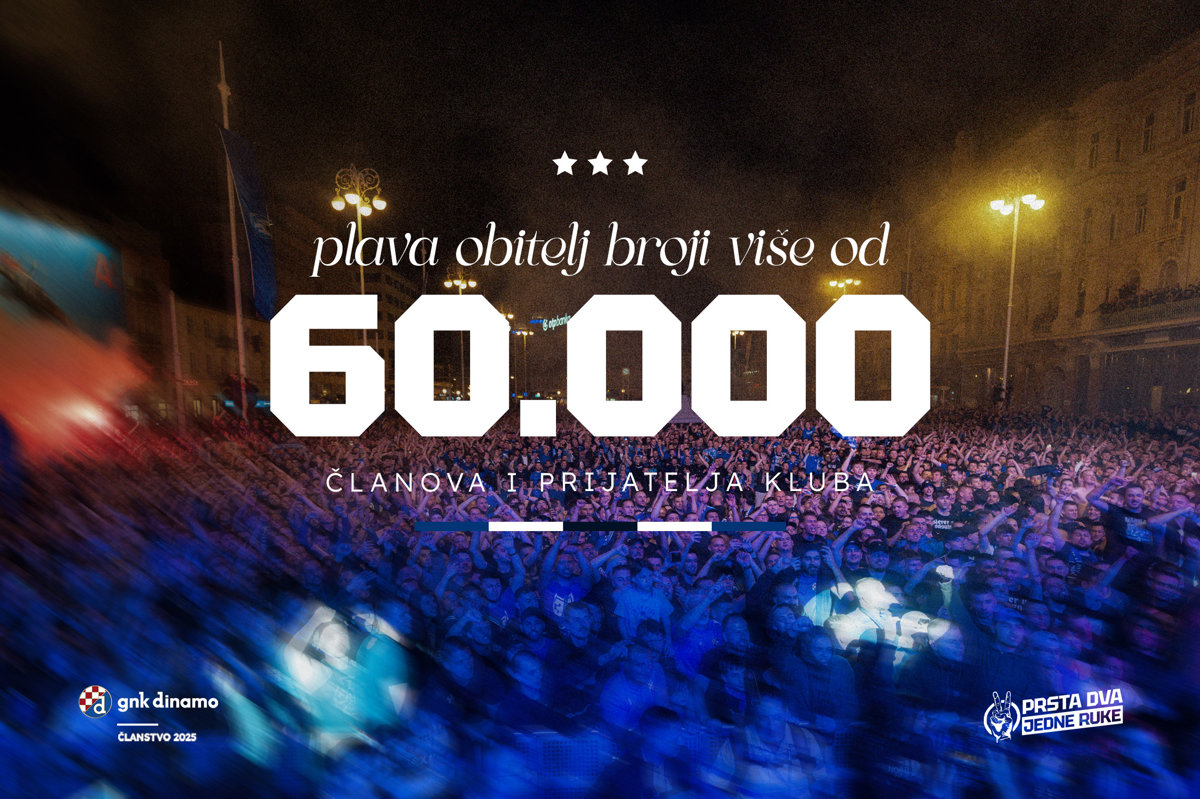 Dinamo premašio brojku od 60.000 članova i prijatelja kluba!