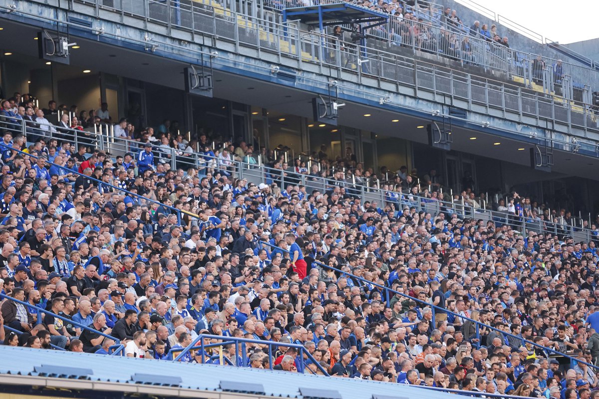Rasprodana tribina zapad dolje za posljednju utakmicu sezone Dinamo - Rudeš