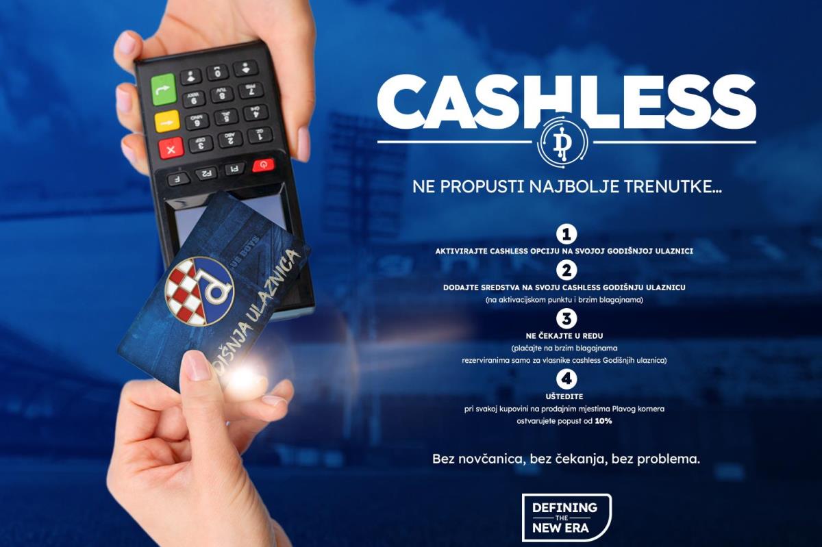 Dinamo uvodi "cashless" opciju plaćanja za sve vlasnike godišnjih ulaznica!