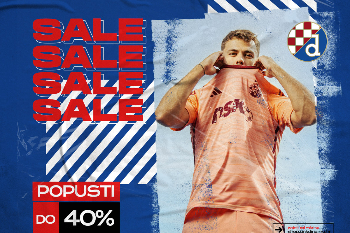 Izbor Dinamovih artikala od utorka 23. travnja na popustu do 40%