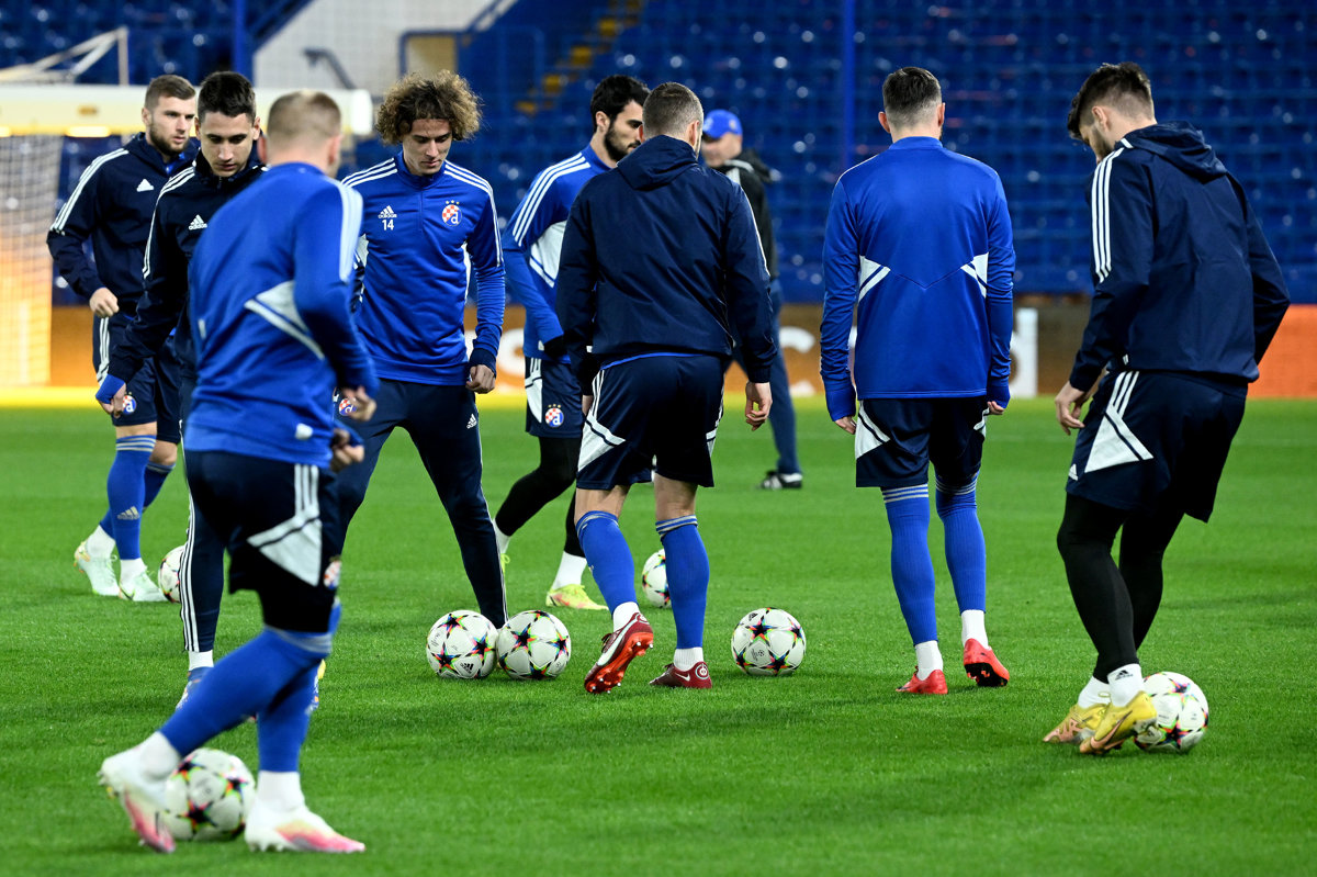 Trening Dinama uoči utakmice s Chelseajem