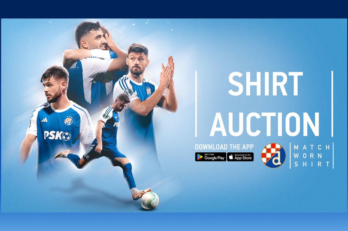Nova Matchwornshirt aukcija: Nabavi dres s posljednje europske utakmice Dinama u 2023. godini