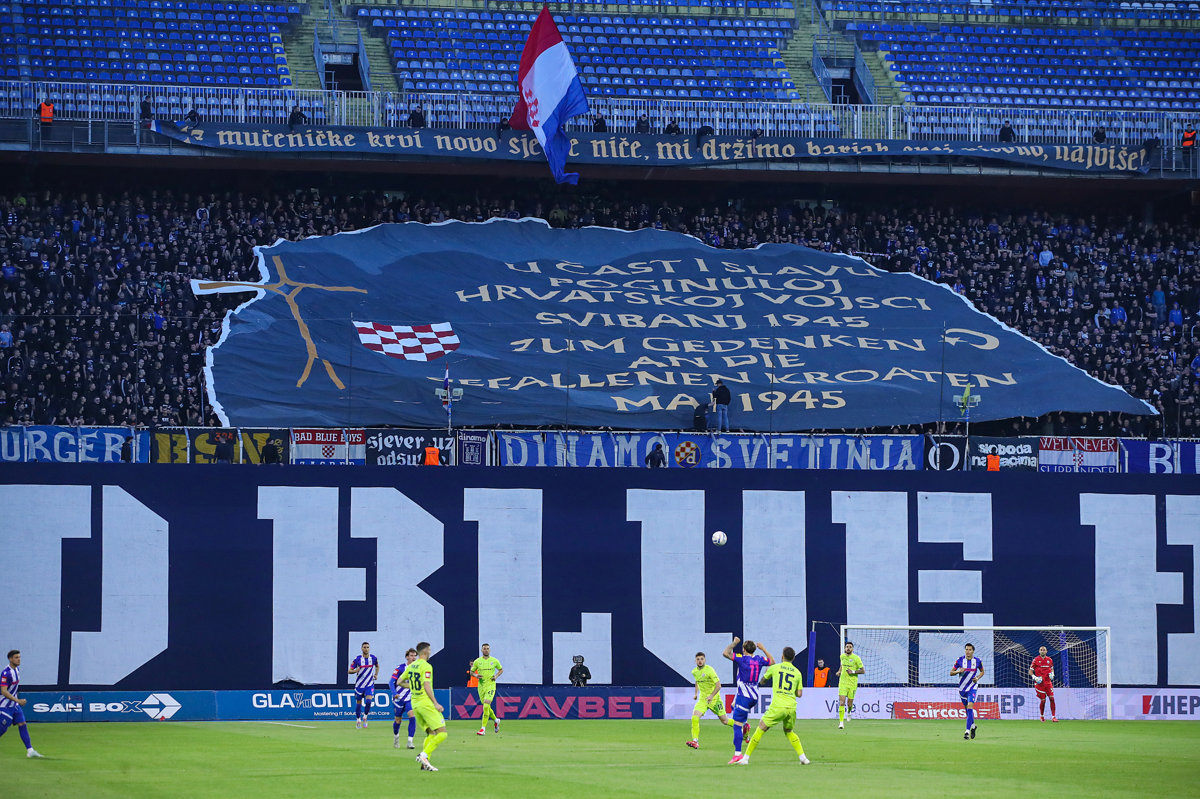 Rasprodana tribina sjever dolje za utakmicu Dinamo - Varaždin