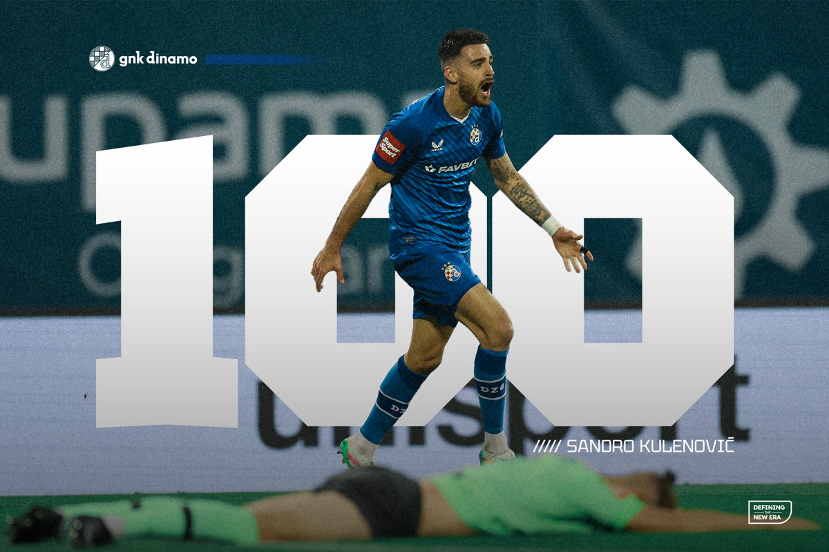 Sandro Kulenović odigrao svoju 100. službenu utakmicu u Dinamovu dresu