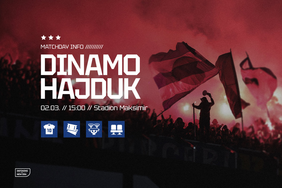 Informacije za navijače uoči utakmice Dinamo - Hajduk na stadionu Maksimir
