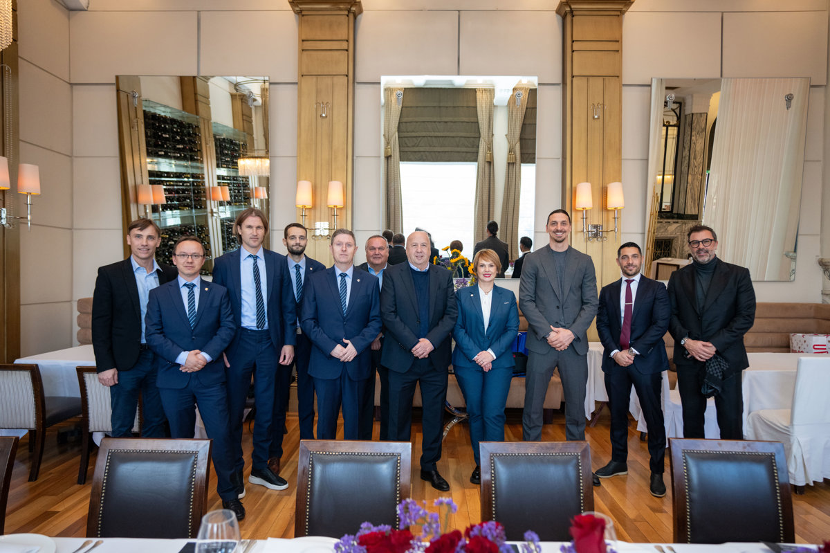 Službeni ručak delegacija Dinama i Milana