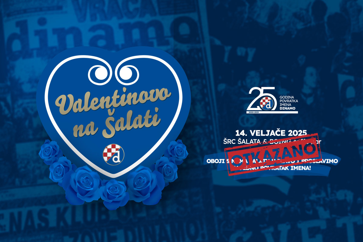 Proslava povratka imena Dinamo prebačena sa Šalate na Maksimir