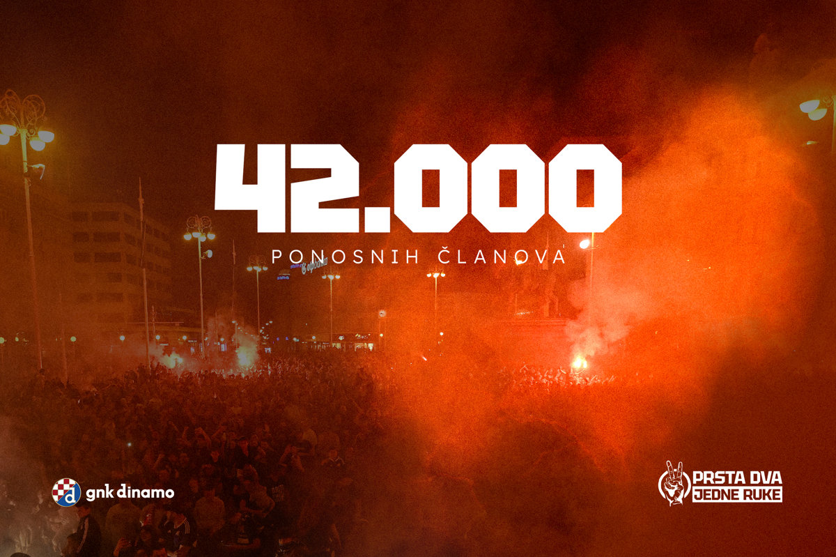 Dinamo dosegnuo povijesne brojke, klub ima više od 42.000 članova!