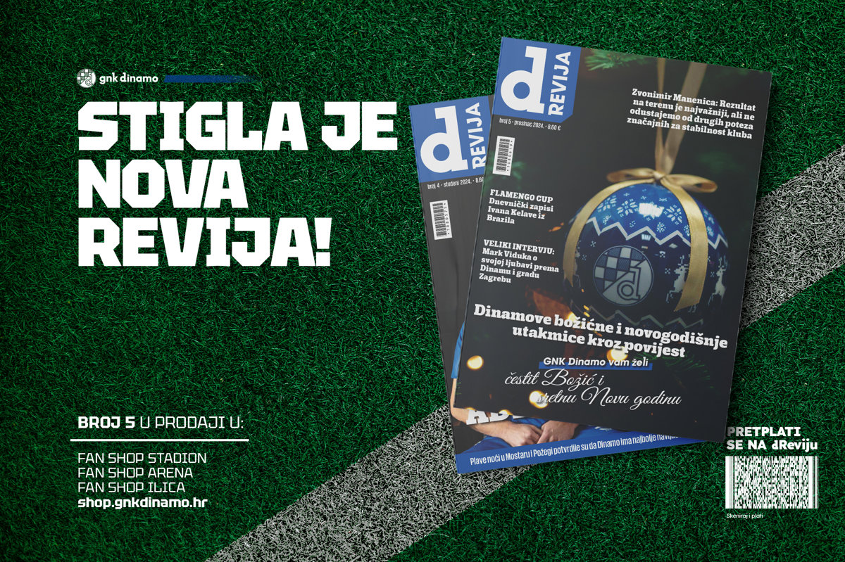 Peti broj Dinamove revije u prigodnom božićnom i novogodišnjem duhu