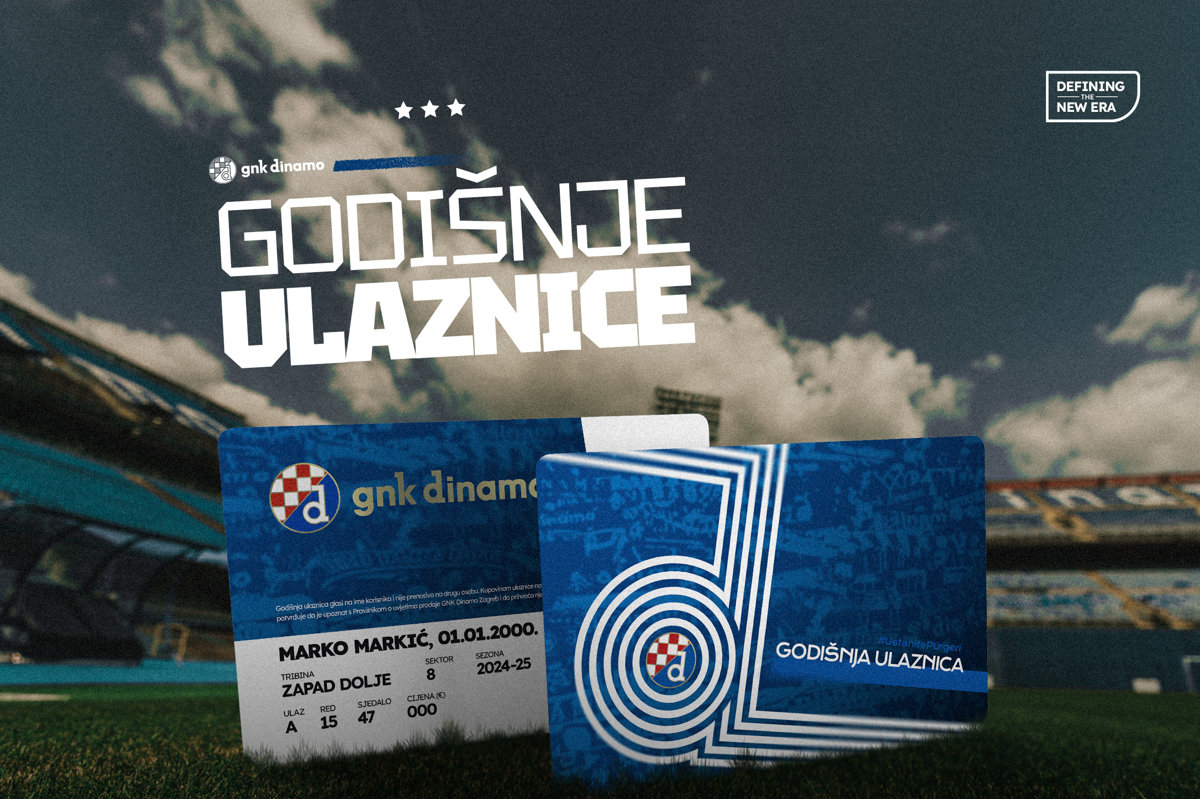 Obavijest o godišnjim ulaznicama za sezonu 2024/25.