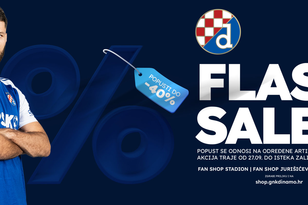 Izbor Dinamovih artikala od srijede 27. rujna na popustu do 40%