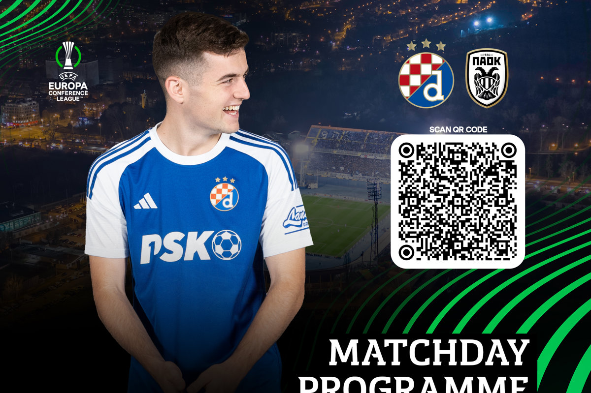 Preuzmite digitalnu matchday brošuru za dvoboj Dinamo - PAOK