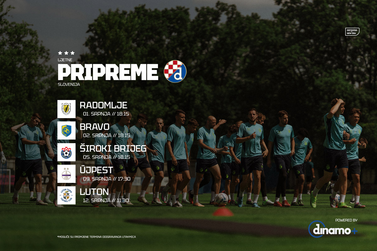 Dinamove pripremne utakmice na aplikaciji Dinamo Plus