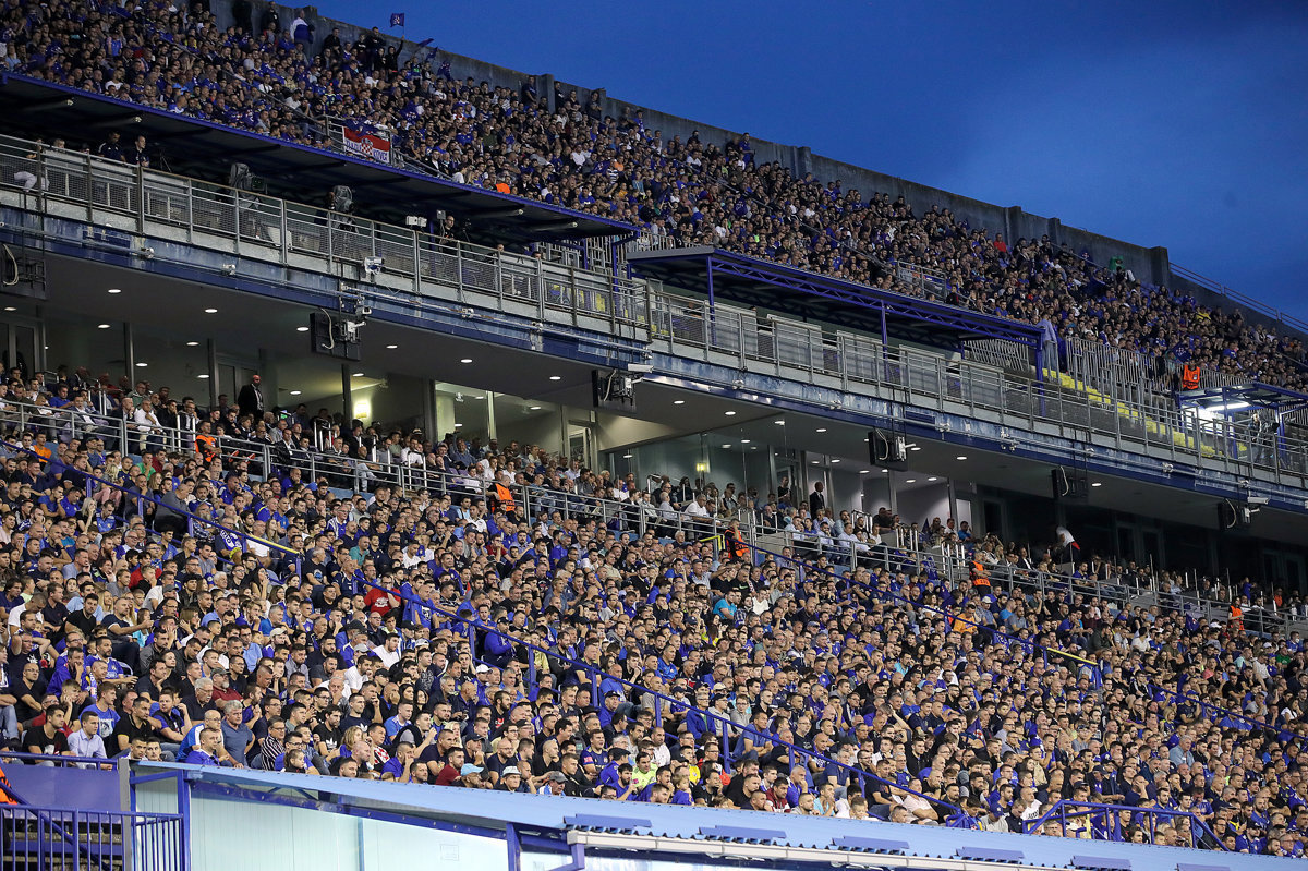 Rasprodana tribina zapad gore za posljednju utakmicu sezone Dinamo - Rudeš